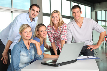 Group of people working in the office