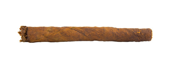 cuban cigar isolated in white