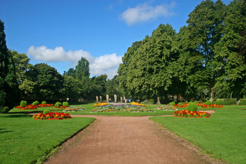 Fototapeta na wymiar St Nicholas Garden, Warwick