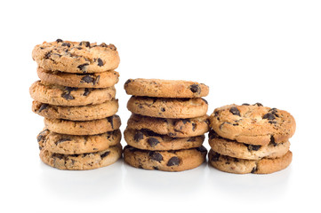 Stack of chocolate chip cookies