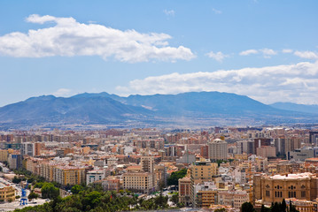 Fototapeta na wymiar Malaga - View of the City