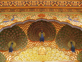 Three Peacocks Decoration