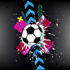 Contemporary Art. Football background