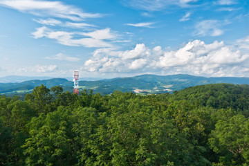 Transmitter in the mountains