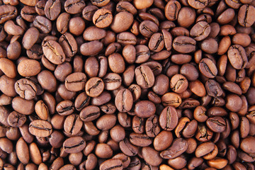 Coffee beans background