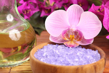 huile et orchidée