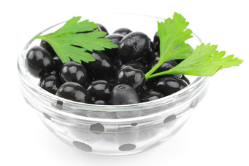 Маслины чёрные маринованные