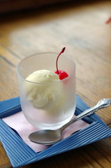 バニラアイス/和食