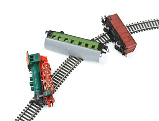 Crash toy train