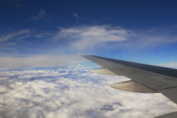 Fototapeta na wymiar Aerial view on clouds.