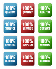 Button - Qualität Service Kompetenz Beratung