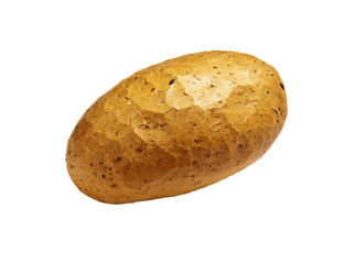 Fresh bread on a white background