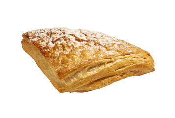 Fresh bread on a white background