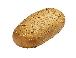 Fresh bread on a white background