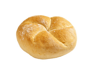 Fresh bread on a white background