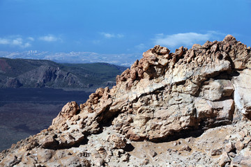 The highest mountain in Spain El Teide
