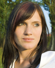 Naklejka premium Portrait of beautiful woman