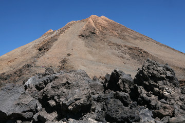 The highest mountain in Spain El Teide