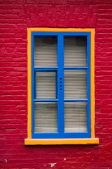 Funny window in the red house