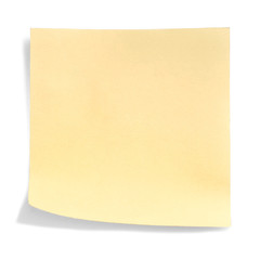 yellow paper note