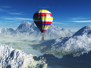 Obraz premium globo aerostático