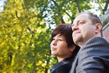 Young couple outdoors