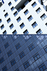 facade of modern bulding house