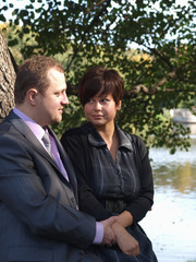 Couple in park