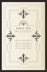 Vintage background for Book cover vector