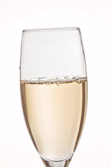 A glass of champagne