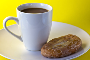 Coffee and honey bunn