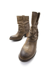 bottines en cuire