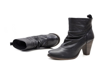 bottines en cuire