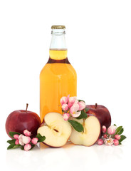 Obraz na płótnie Canvas Wino z jabłek, jabłka i Flower Blossom