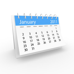 2011 calendar january