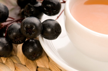 Black chokeberry tea