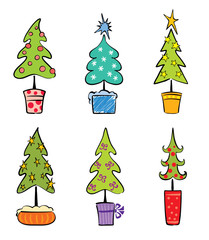 Set object -- Christmas trees