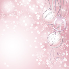 Pink Christmas background - 26901109