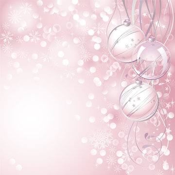 Pink Christmas Background