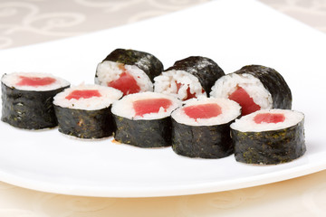 Traditional Japanese food Sushi