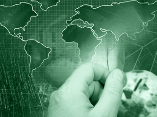 Business communication, in greens