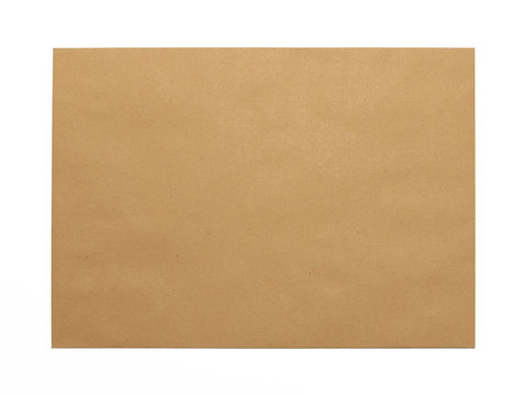 Brown Envelope document on white background