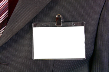 card empty ID badge