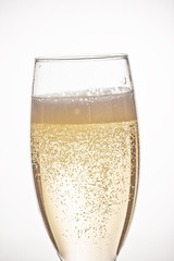 A glass of champagne