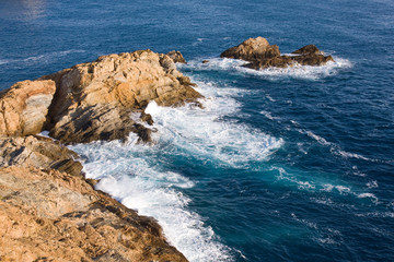 beautiful wild costline of Costa Brava, Spain