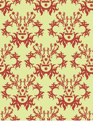 Damask wallpaper