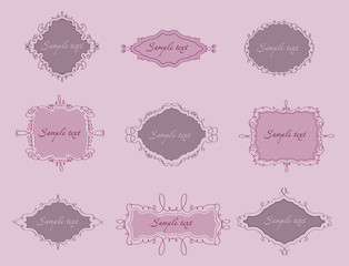 Collection of Vintage Curley Frames