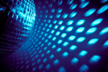 blue disco backdrop