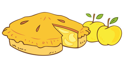 Grandmother`s apple tart.