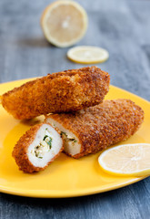 Fish zrazy coat with breadcrumbs © MariyaPhoto